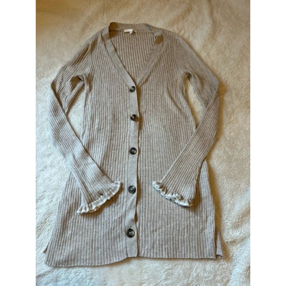 Skin Women's Size MD Pippi Slim Cream Fall Cozy Knit Cardigan